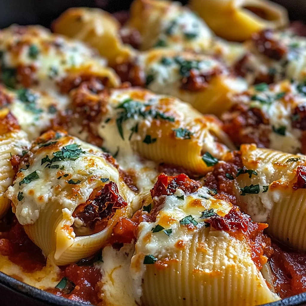 Sun-Dried Tomato and Ricotta Stuffed Shells