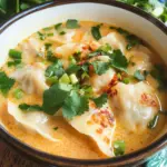 Thai Coconut Potsticker Soup