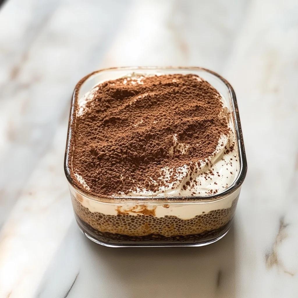Tiramisu Chia Pudding