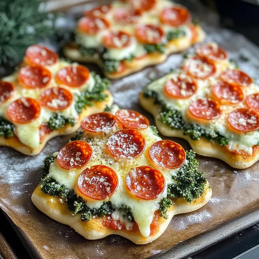 Tree Mini Pizzas