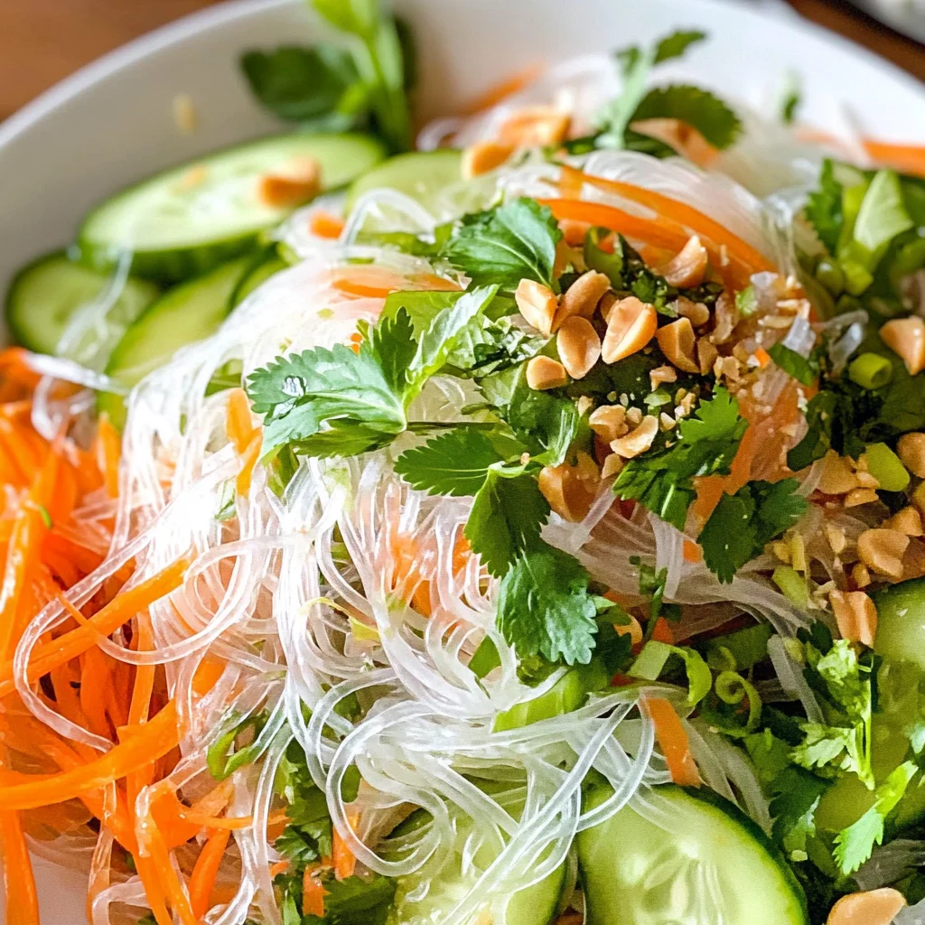 Vietnamese Noodle Salad with Tangy Dressing