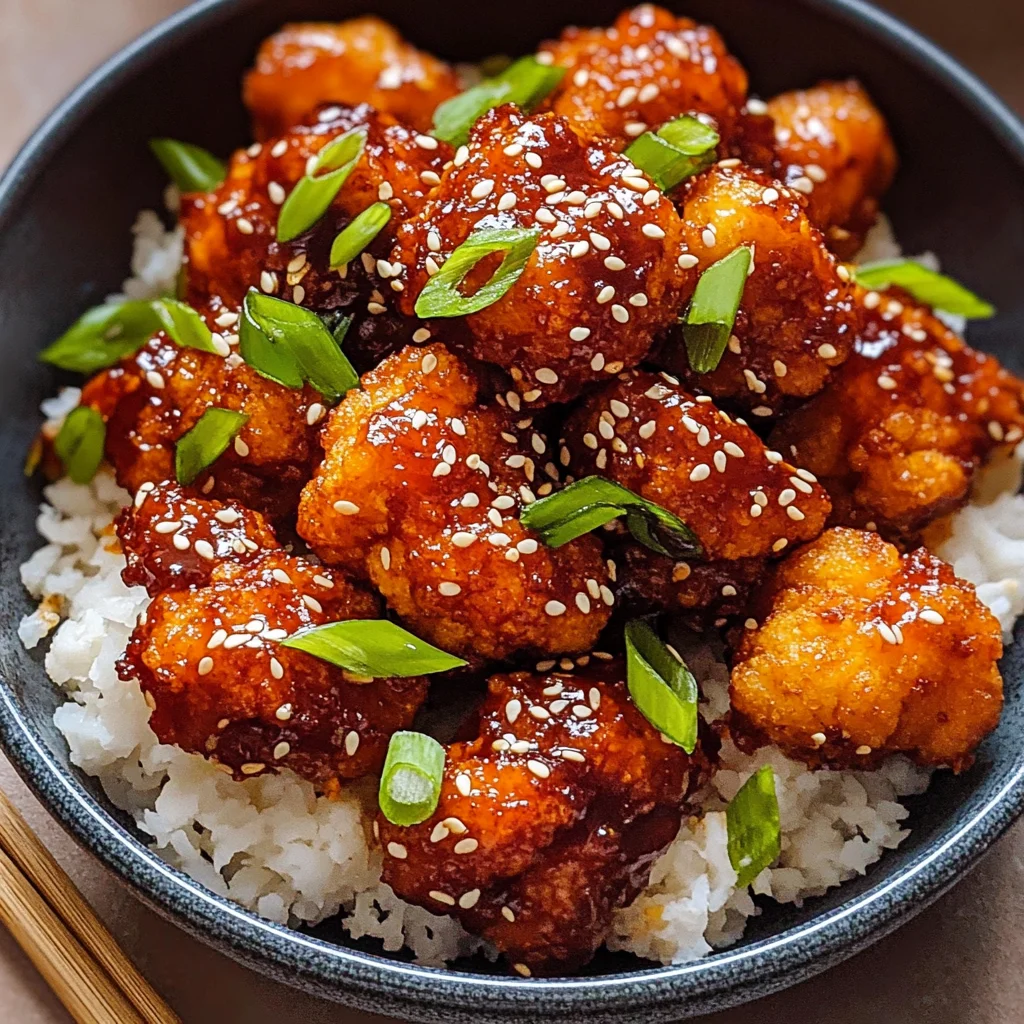 Air-Fried Korean Chili Cauliflower (Gochujang)