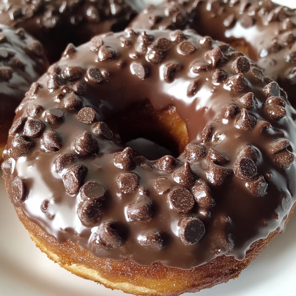 Baked Chocolate Glazed Donuts