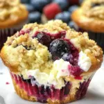 Berry Cream Cheese Muffins