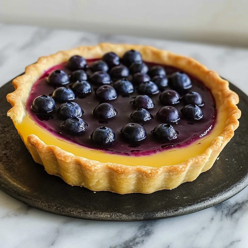 Blueberry–Lemon Curd Tart