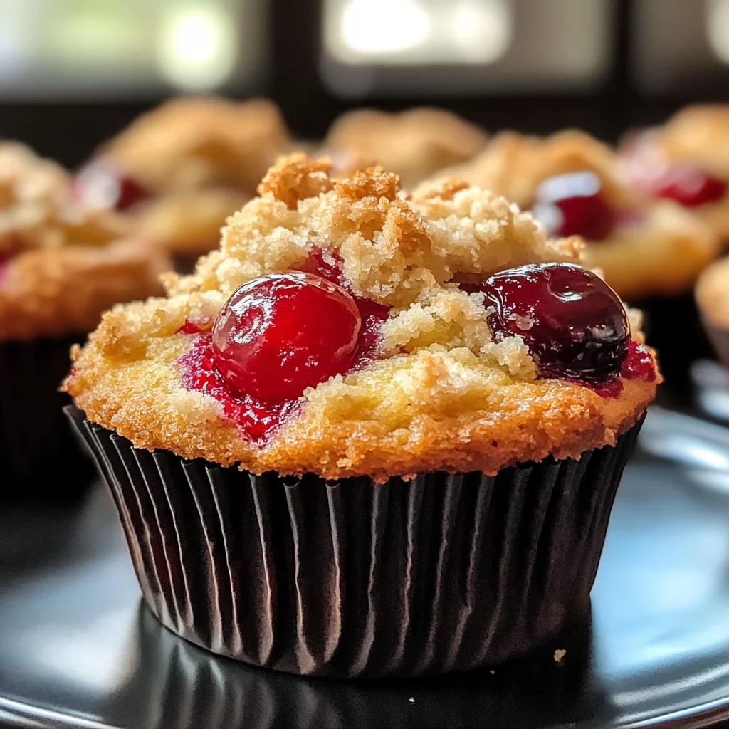 Cherry Cobbler Muffins Made Easy