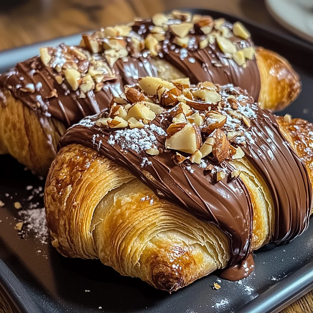 Chocolate Hazelnut Croissant Bake