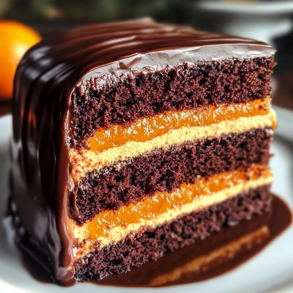 Chocolate Orange Layer Cake with Ganache: A Delightful Recipe!