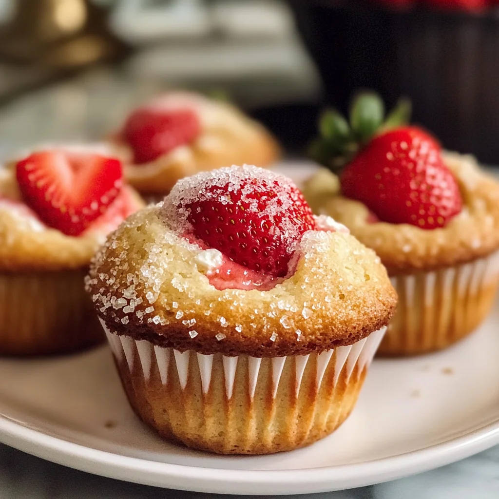 Classic Strawberry Ricotta Muffins