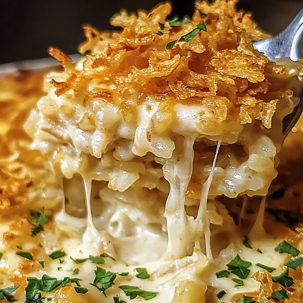 Comforting French Onion Chicken Rice Bake Your Family Will Love