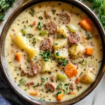 Comforting Potato and Sausage Chowder - Alrightwithme