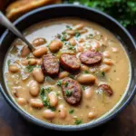Creamy Bean Soup with Beef Sausage