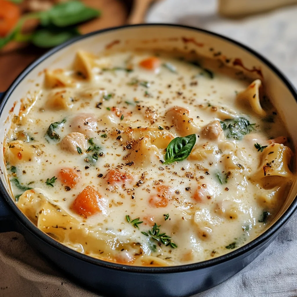 Creamy Chicken Lasagna Soup