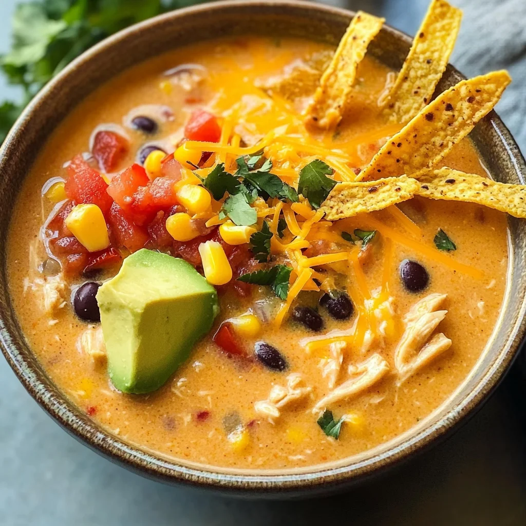 Creamy Chicken Tortilla Soup