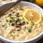 Creamy Lemon Chicken Orzo Soup