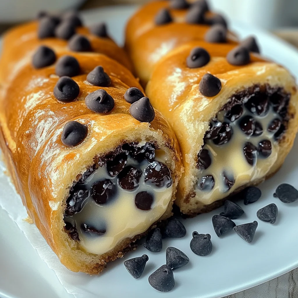 Decadent Chocolate Chip Vanilla Custard Brioches to Indulge