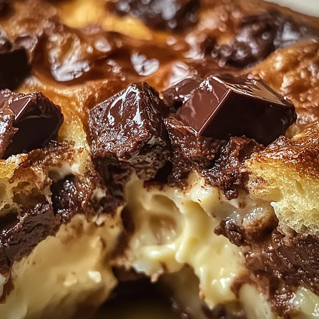 Decadent Chocolate Cream Cheese Bread Pudding