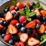 Fresh Berry Salad with Honey and Mint