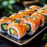 Gourmet Salmon Sushi Rolls