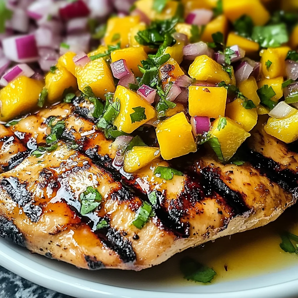 Honey Lime Chicken with Mango Salsa