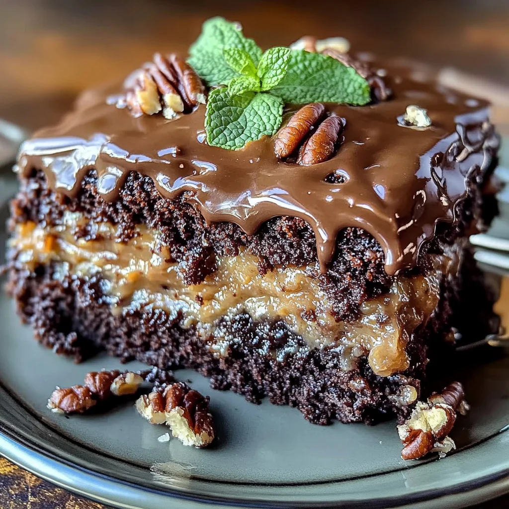Irresistible German Chocolate Poke Cake Decadent Easy Recipe