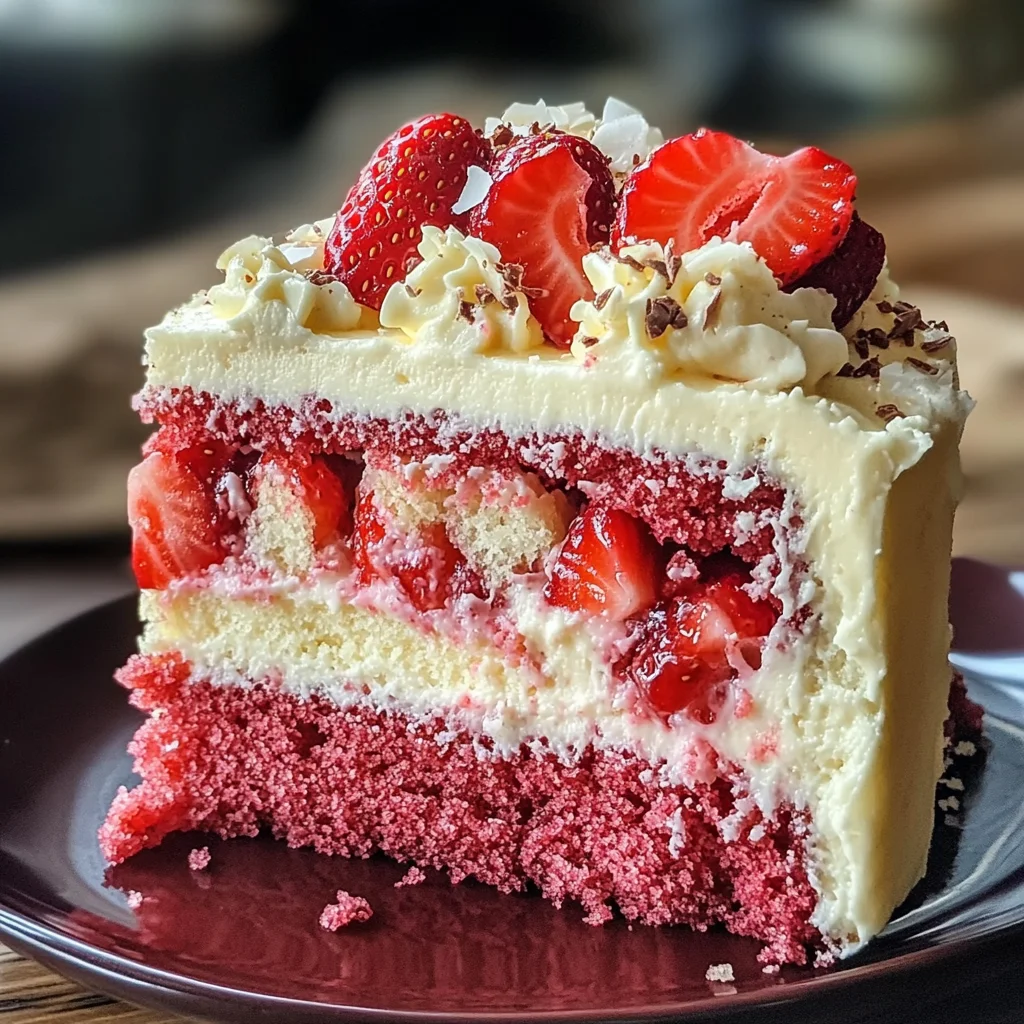 Irresistible Strawberry Earthquake Cake That Steals the Show