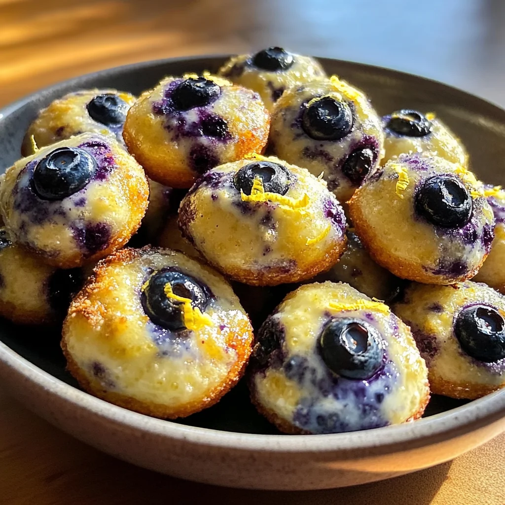 Lemon Blueberry Cottage Cheese Protein Bites