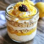 Lemon Cheesecake Overnight Oats