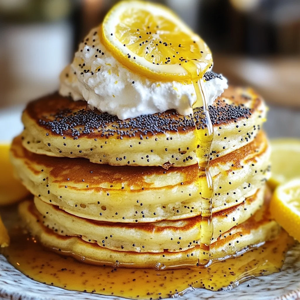 Lemon Poppy Seed Pancakes