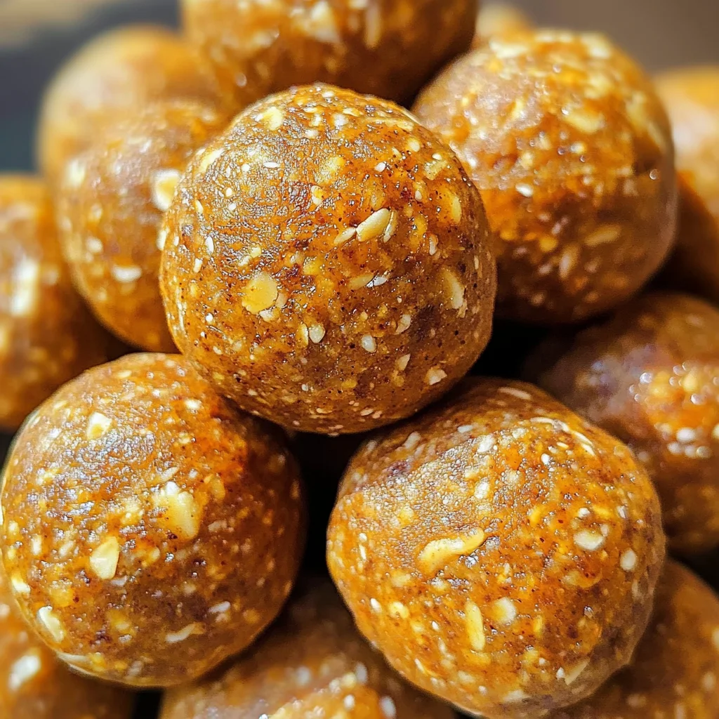No-Bake Healthy Pumpkin Pie Energy Balls