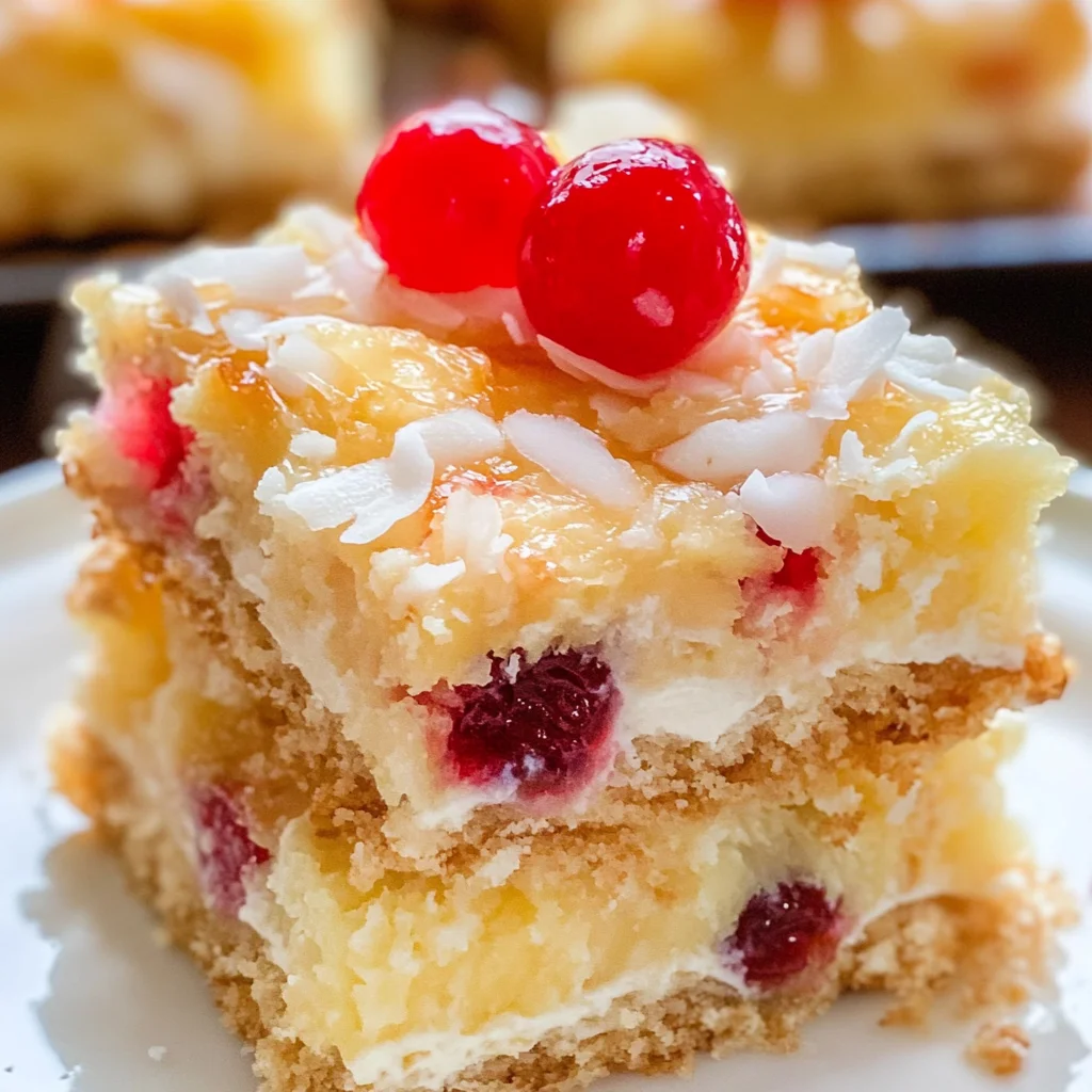 Pina Colada Seven Layer Bars