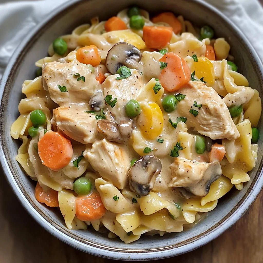 Quick Chicken Pot Pie Pasta