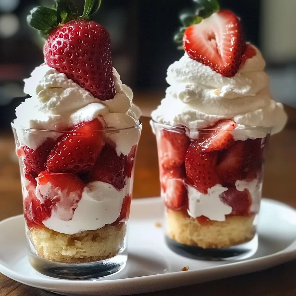 Quick Strawberry Shortcake Cups