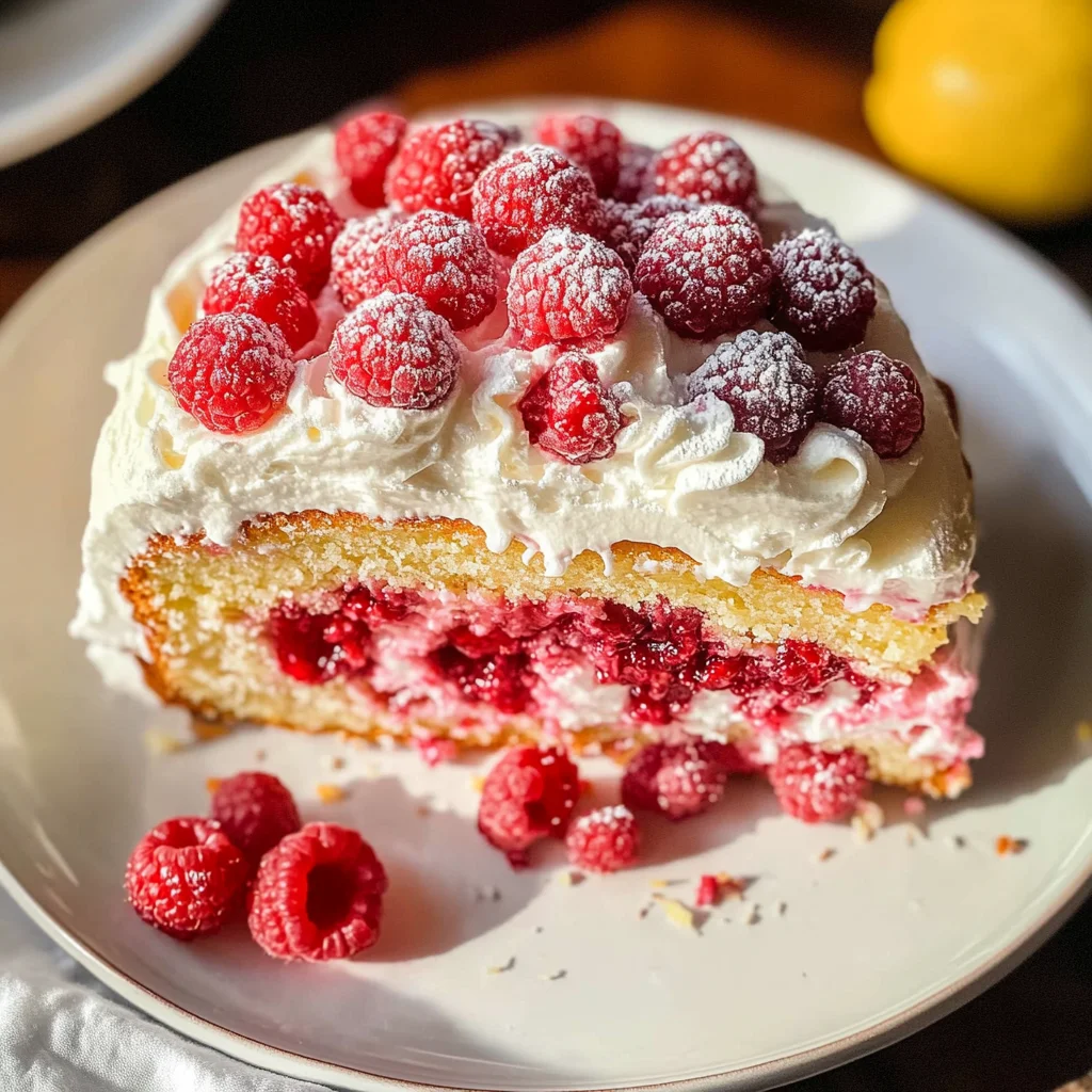 Raspberry Olive Oil Cake