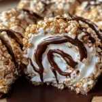 S’mores Rolled Rice Krispie Treats