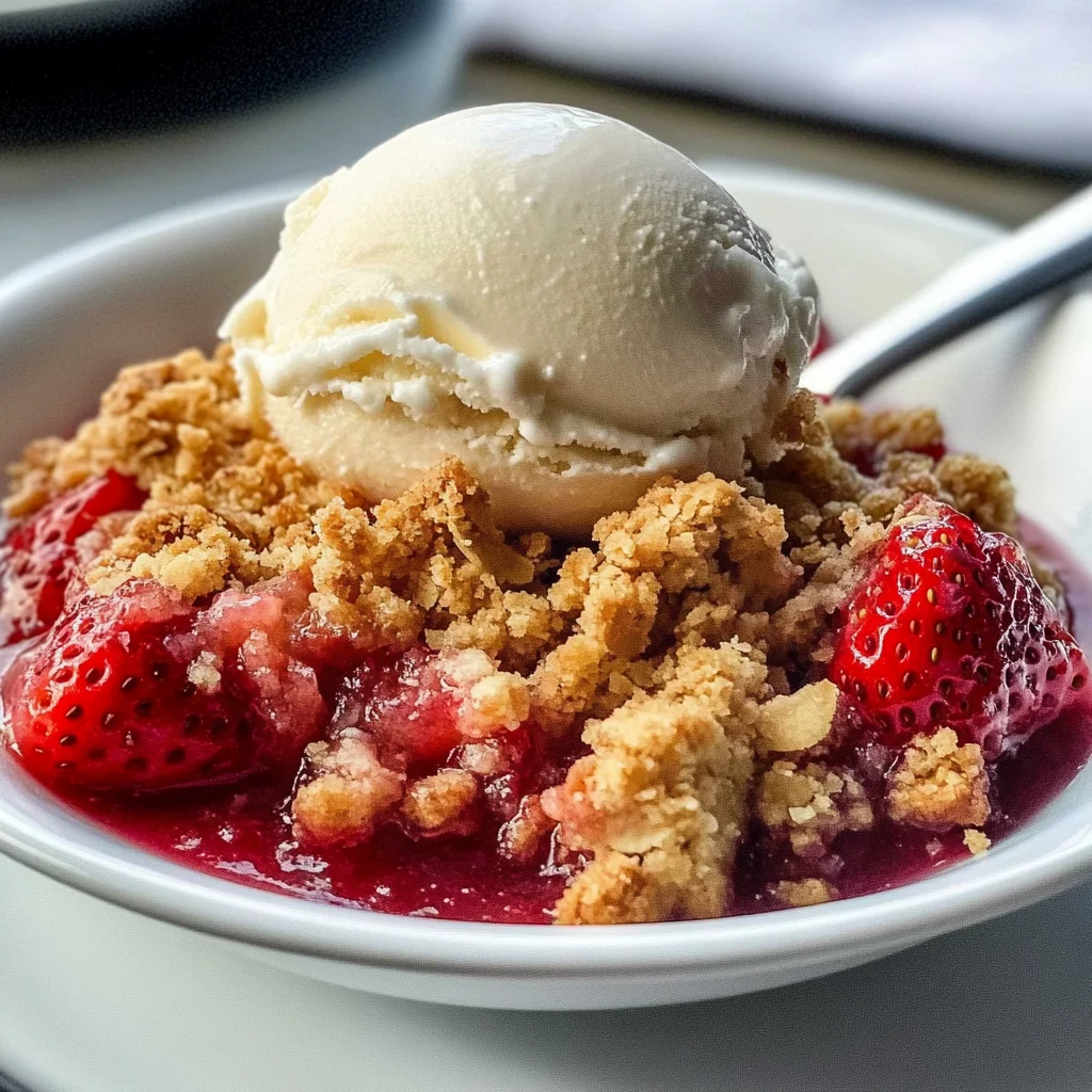 Strawberry Crumble