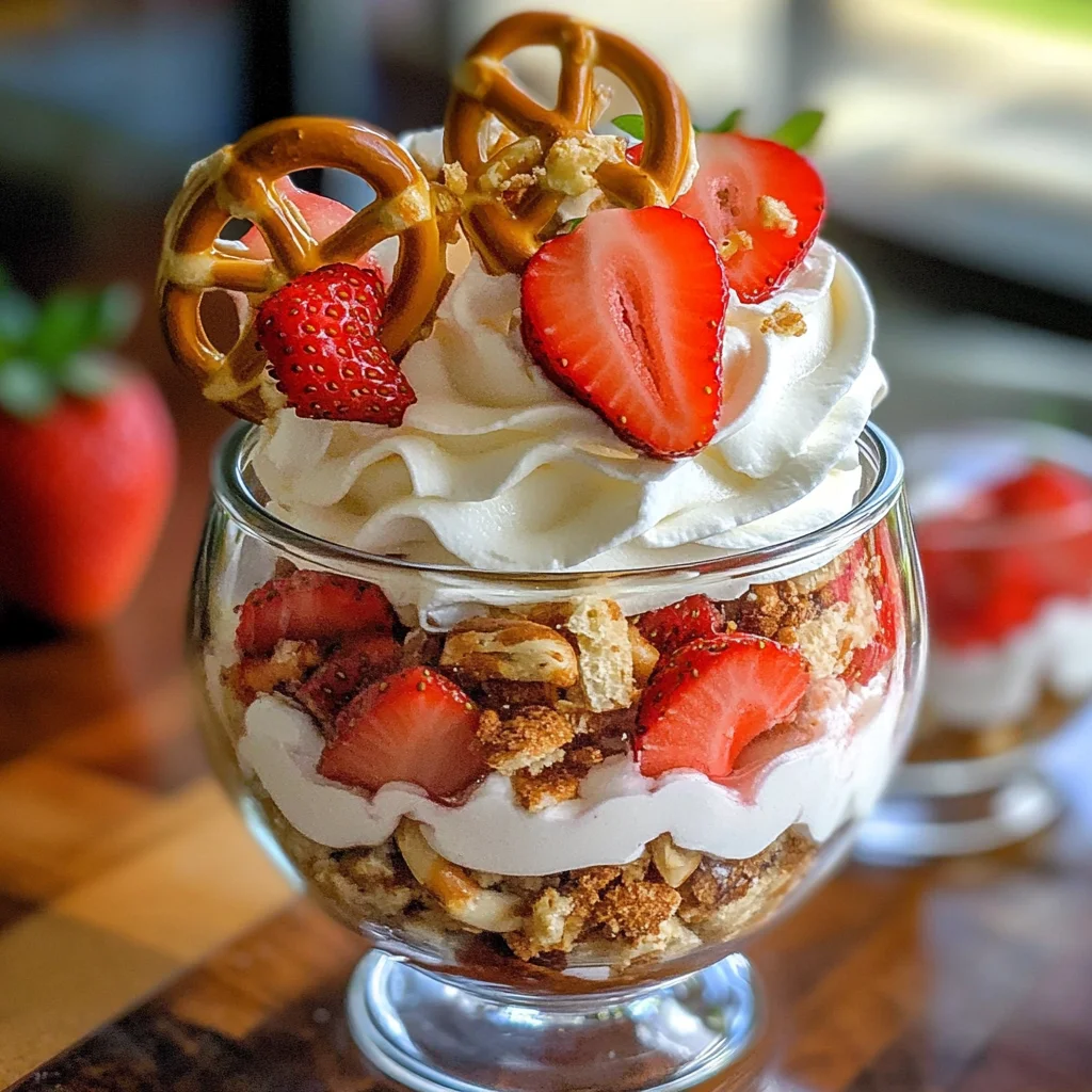 Strawberry Pretzel Salad Parfaits