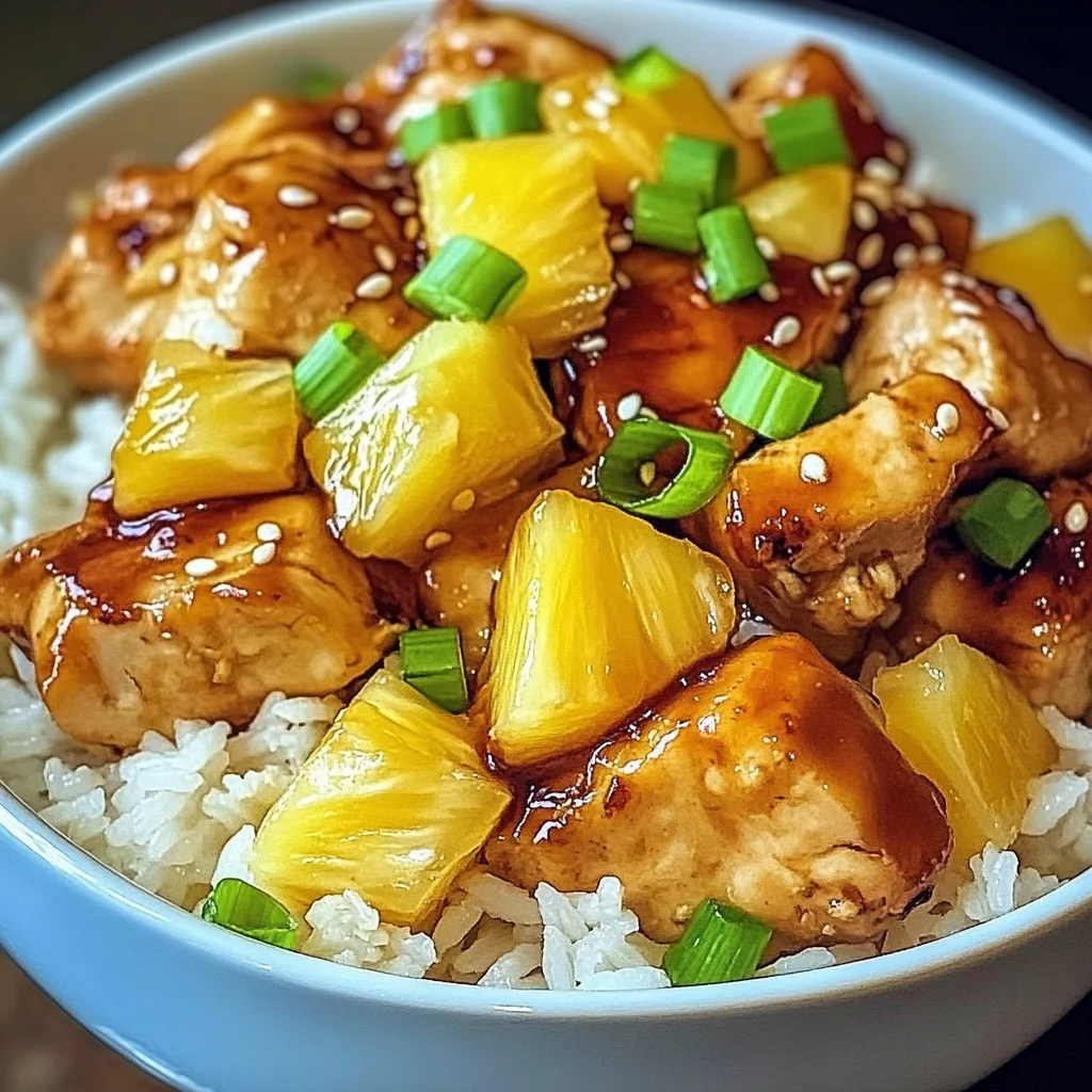 Sweet and Savory Pineapple Chicken and Rice