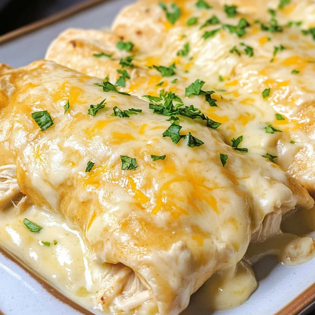 White Chicken Enchiladas