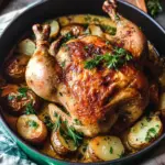 Creamy Lemon and Herb Pot Roasted Chicken