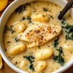 Creamy Winter Lemon Chicken Gnocchi Soup