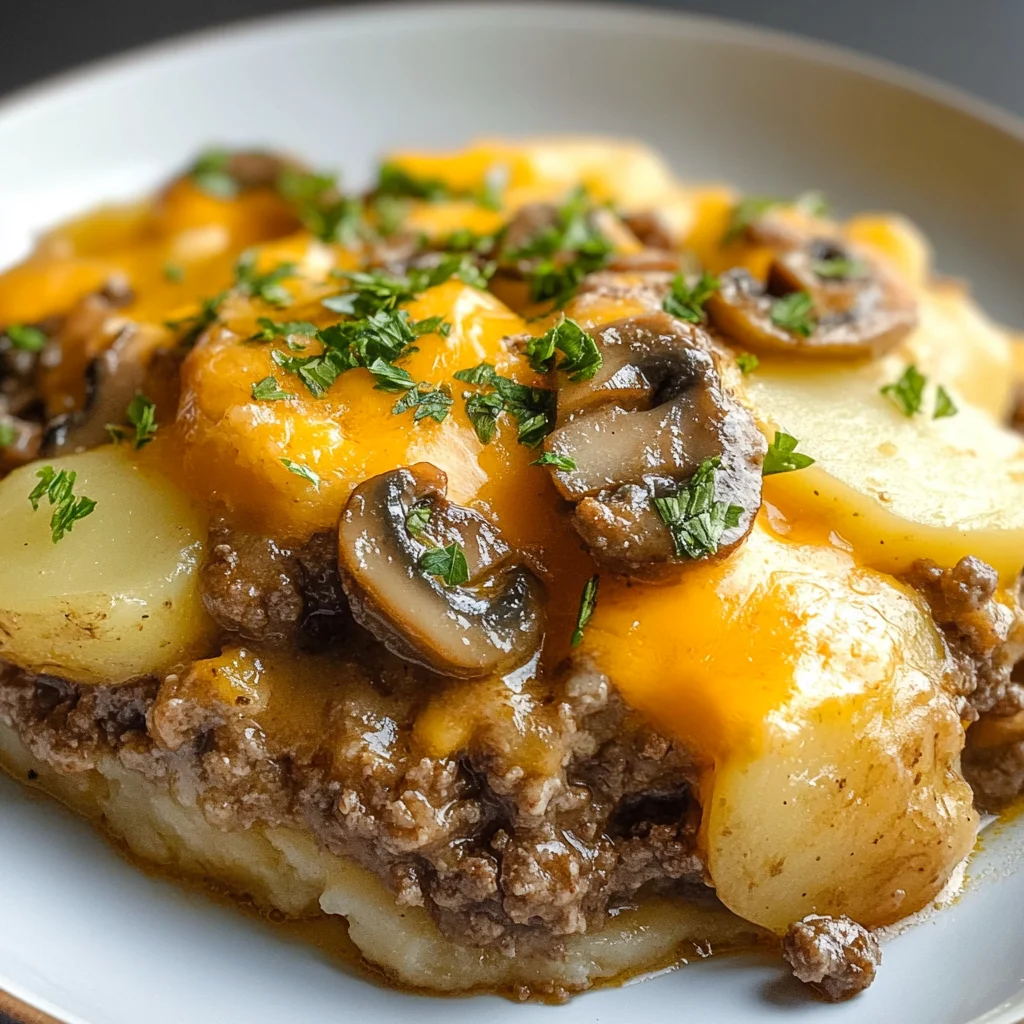 Crockpot chicken hamburger Potato Casserole
