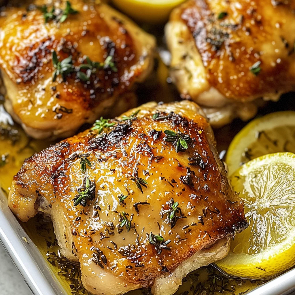 Greek Lemon Chicken Thighs