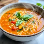 Hearty Tomato Orzo Soup