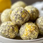No-Bake Lemon Poppyseed Protein Balls