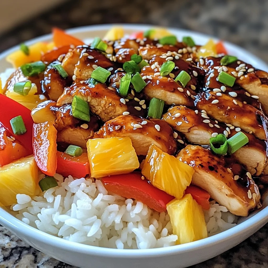 Teriyaki Pineapple Chicken Bowls: A Flavorful Delight!